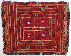 An embroidered cloth from Hazarajat, Afghanistan