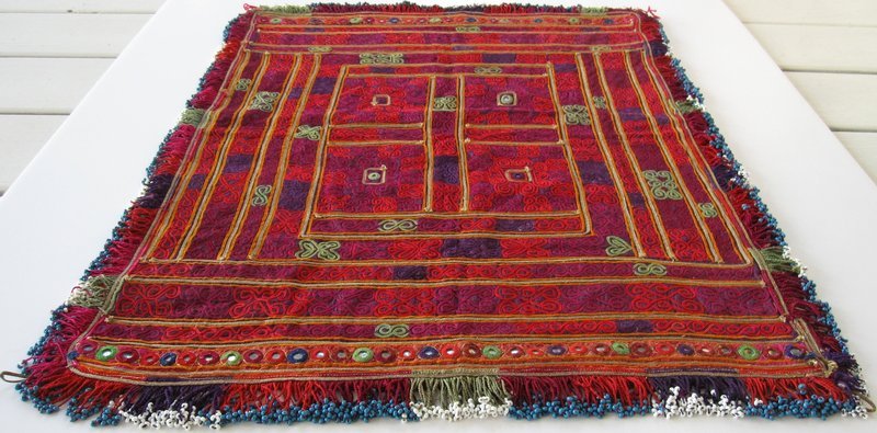 An embroidered cloth from Hazarajat, Afghanistan