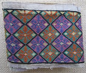 A finely embroidered Hazara textile - mid 20th century