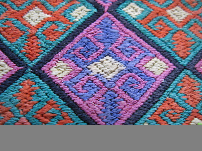 A finely embroidered Hazara textile - mid 20th century