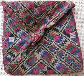 An embroidered purse from Baluchistan - circa 1960