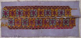 A pair of embroidered bands from northern Afghanistan