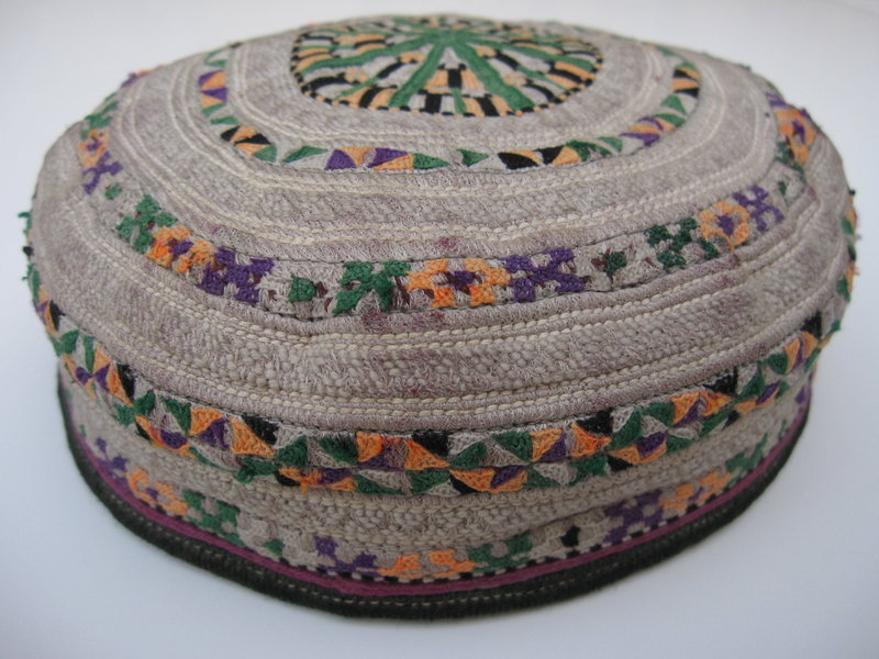 A vintage Turkman Yomut cap from Herat, Afghanistan