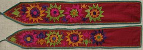 A pair of Uzbek puttees, late 20th century