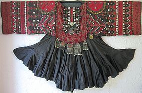 A hand-embroidered wedding dress from Indus Kohistan