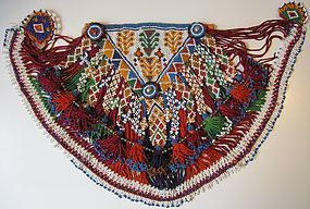 A woman's beaded dress panel from Afghanistan