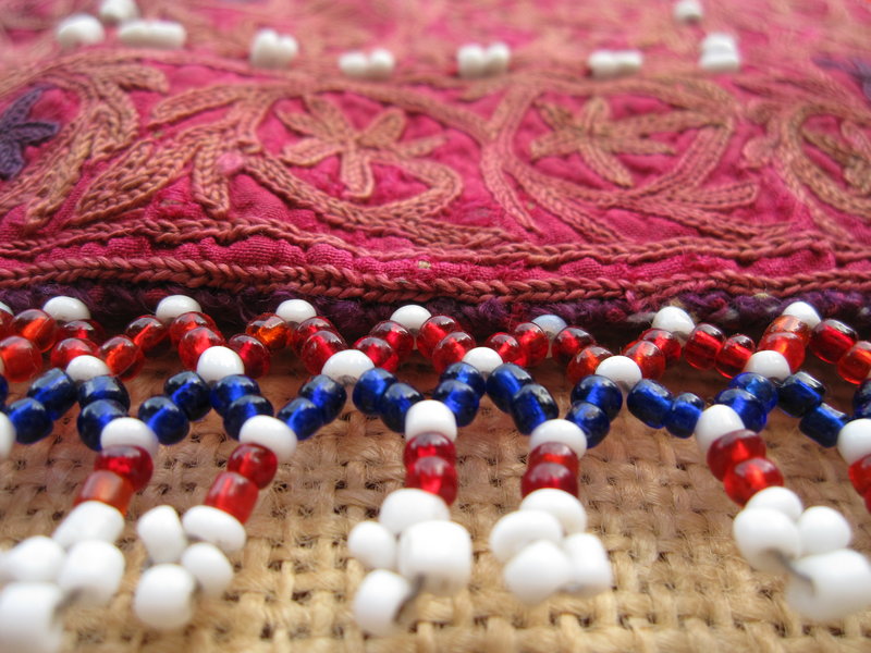 A Pashtun beaded pouch from Pakistan