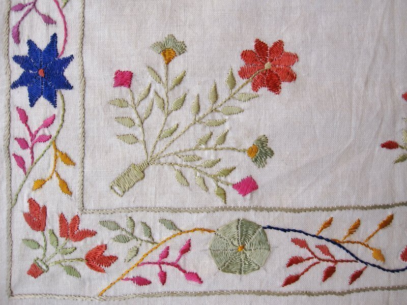 A Pashtun embroidered napkin from southern Afghanistan