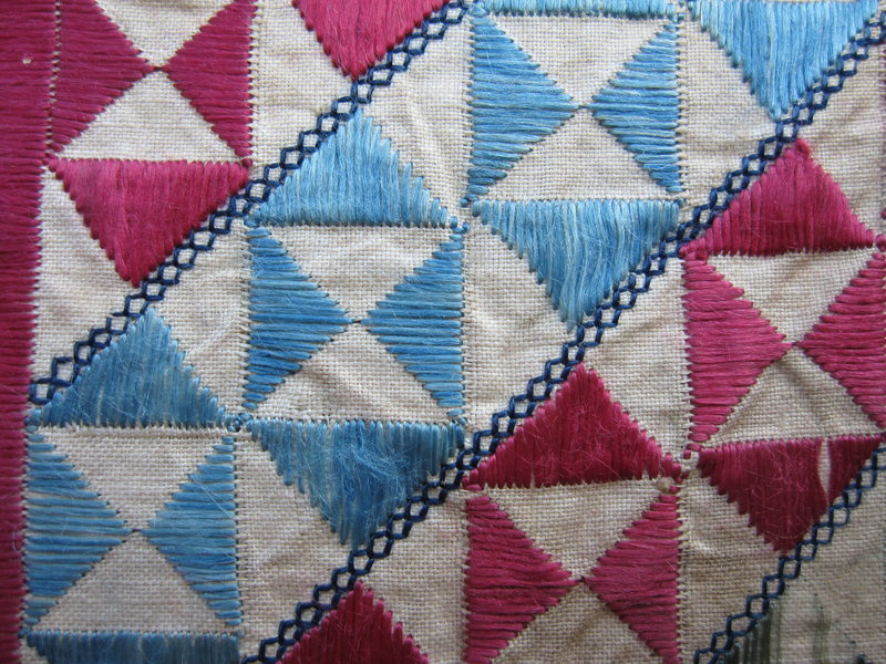 A Pashtun silk napkin from Afghanistan