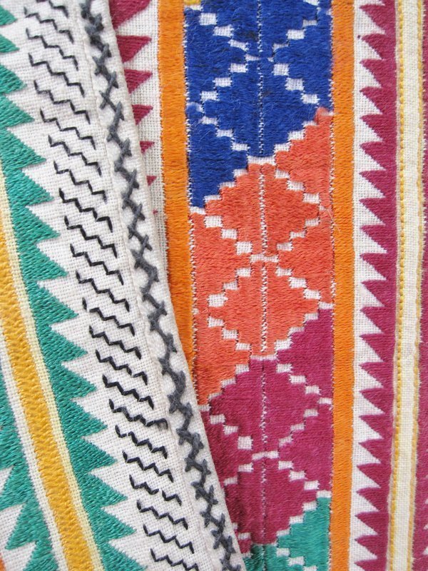 A silk embroidered Hazara textile
