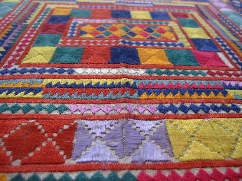 An embroidered cloth from central Afghanistan