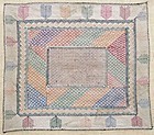 An embroidered Hazara napkin from central Afghanistan