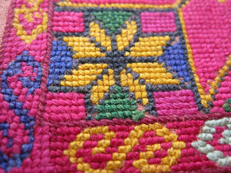 An embroidered textile from Gardez, Afghanistan