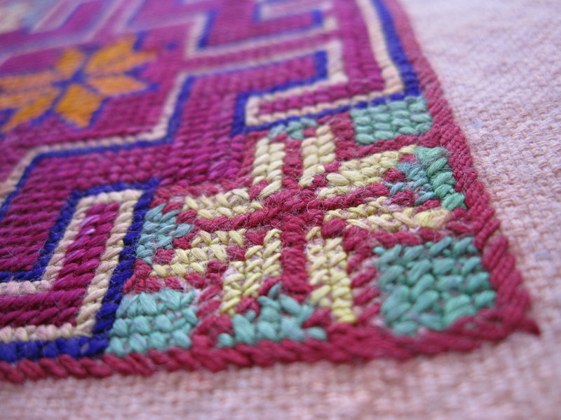 A textile from central Afghanistan in cross stitch