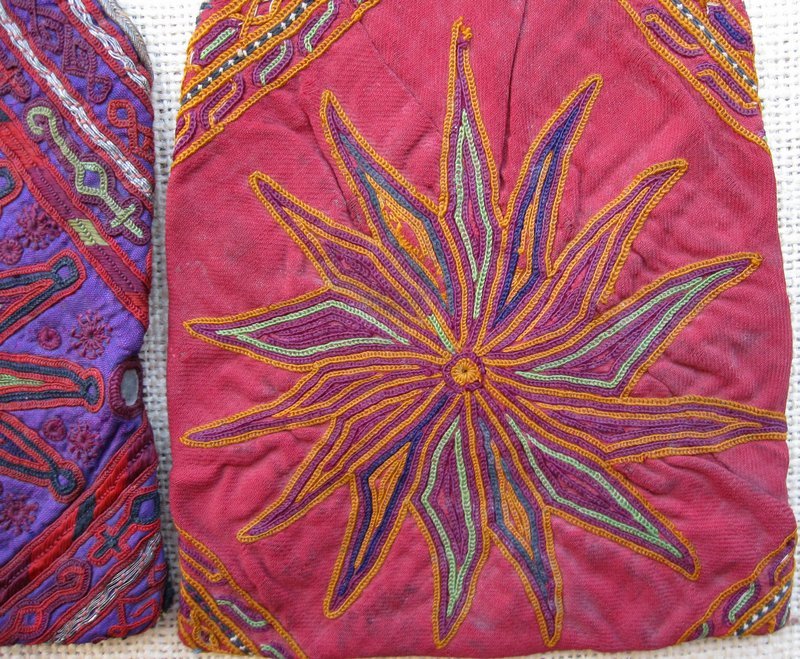 A pair of vintage Pashtun purses from Afghanistan