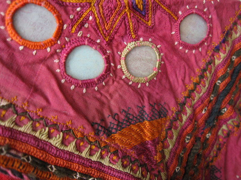 A silk mirrored purse from Afghanistan - Pashtun