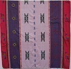 A king size hand-embroidered duvet cover from Nepal