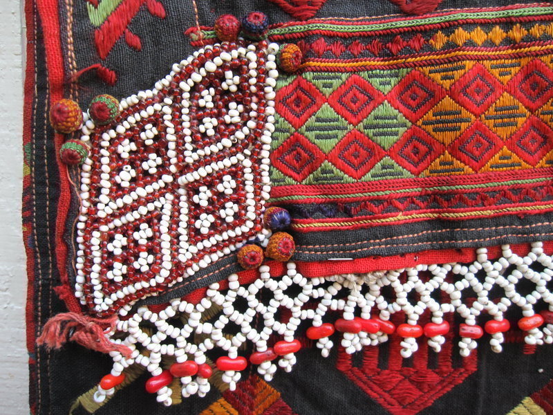 A hand-embroidered wedding shawl from Indus Kohistan