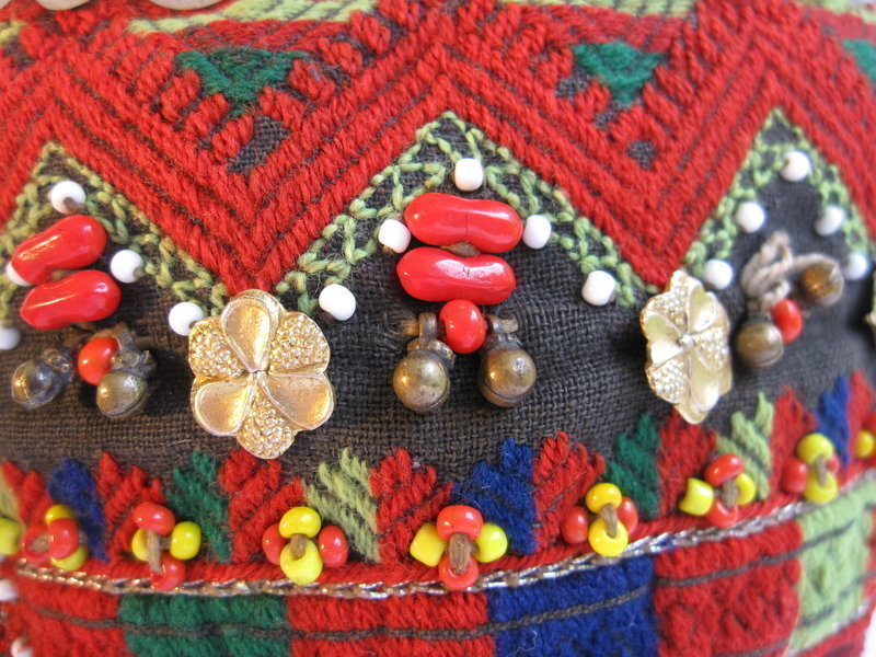 A child's embroidered hat from Indus Kohistan