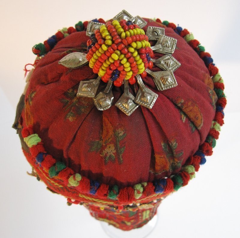 A child's embroidered hat from Indus Kohistan