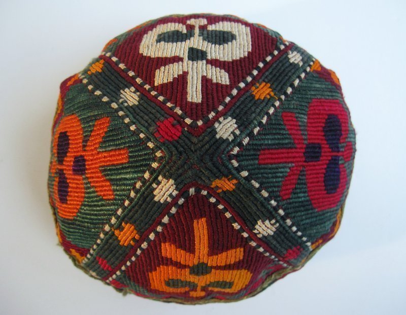 A child's embroidered cap from northern Afghanistan