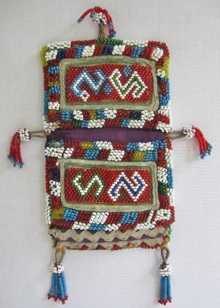 A small Pashtun beaded bag
