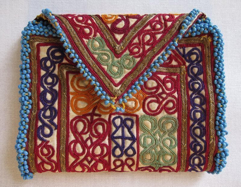 A trifold embroidered wallet from Hazarajat