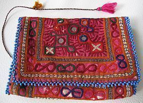 A finely embroidered wallet from Afghanistan