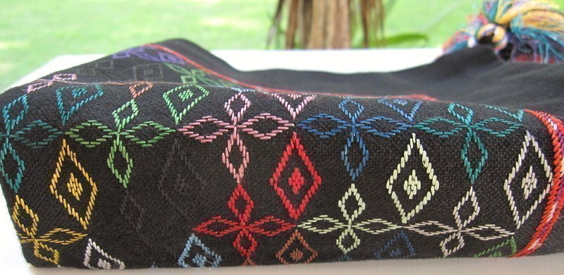 A contemporary embroidered cushion cover - Afghanistan