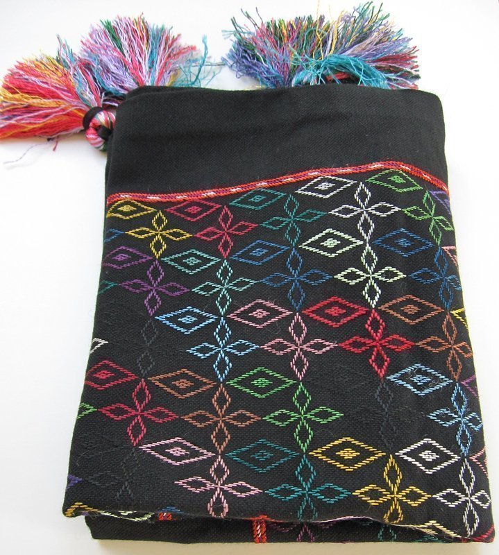 A contemporary embroidered cushion cover - Afghanistan