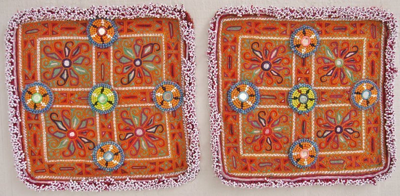 A pair of Pashtun dowry textiles