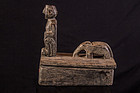 Old ceremonial salt box, nepal himalaya