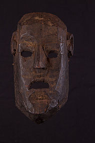 Very old primitive mask, Nepal, Himalaya