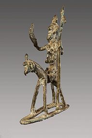 Old shamanic bronze n°17, Himalaya, Nepal