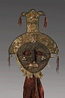 Leather and cloth mask, Tibet, Nepal