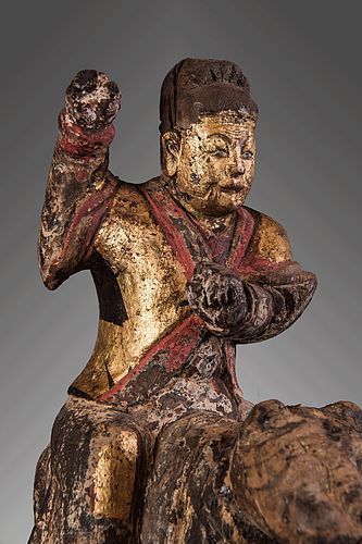 Antique chinese figure from south minorities, China god, China