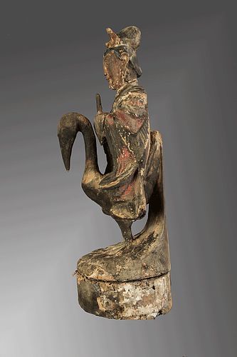 Antique feminine deity from south china minority, China