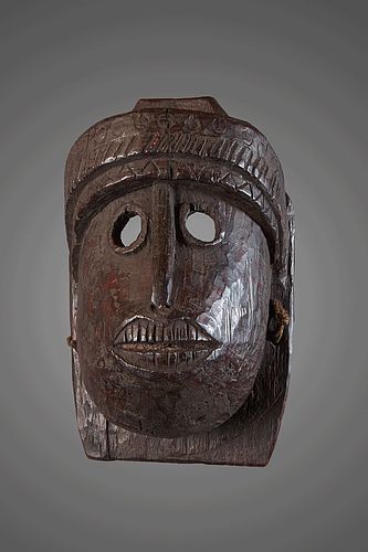 Old monkey mask, West India, Himalaya