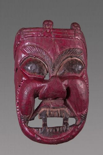 Antique Buddhist mask, Himalaya, Nepal