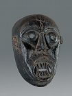 Demon Black patina mask, Nepal, Himalaya