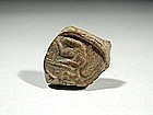 Hellenistic Clay Seal, Depicting a Deity, c. 100 BC.