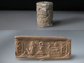 PUBLISHED ANCIENT EGYPTIAN - CANAANITE CYLINDER SEAL