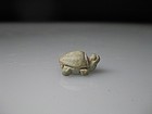 Ancient Egyptian Faience Amulet of a Turtle