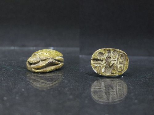 Ancient Egyptian Scarab for Thutmose III and Seti I