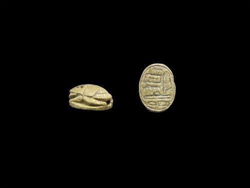 Ancient Egyptian Steatite Scarab for Amenhotep I