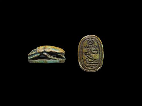 Ancient Egyptian Open-Worked Scarab for Amenemhat III