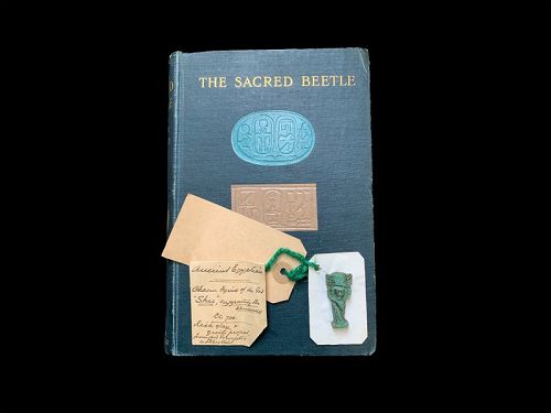 Ancient Egyptian Shu Amulet and Book from Lord Grenfell Collection