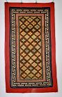 Antique Tibetan Rug Lattice Pattern
