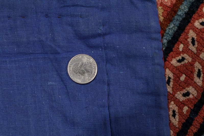 Antique Tibetan Rug Lattice Pattern