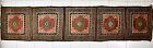 19th century TIBETAN 5 SQUARE MONASTERY MEDITATION RUNNER